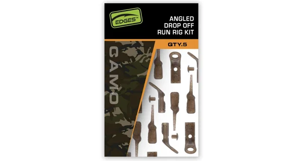 FOX - Závěsky Edges Camo Angled Drop Off Run Rig Kit 5 ks