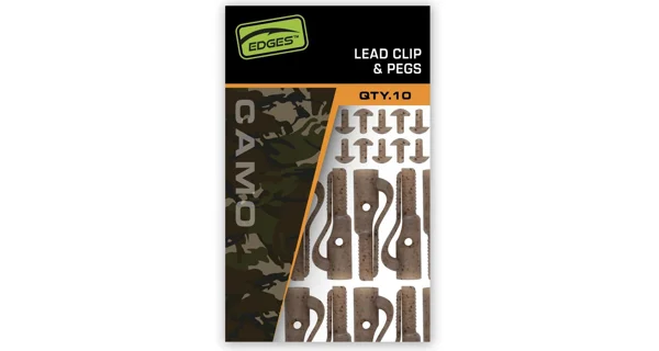 FOX - Závěsky Edges Camo Lead Clip + Pegs 10 ks