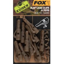 FOX - Závěsky Edges Camo Silk Lead Clips & Pegs vel. 10 10 ks