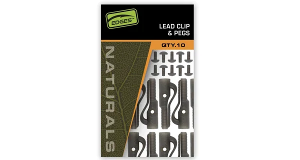 FOX - Závěsky Edges Naturals Lead Clip + Pegs 10 ks