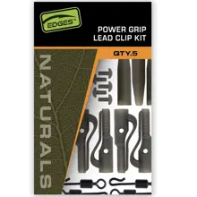 FOX - Závěsky Edges Naturals Power Grip Lead Clip Kit 5 ks