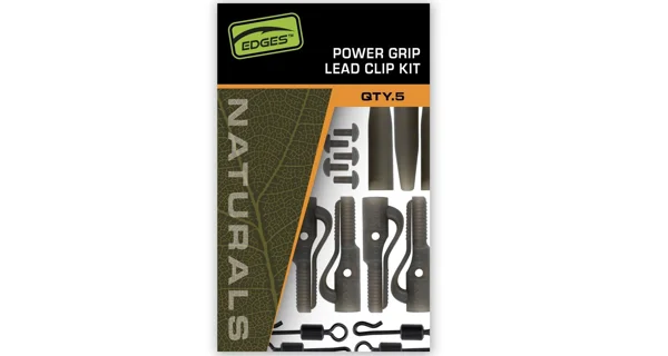 FOX - Závěsky Edges Naturals Power Grip Lead Clip Kit 5 ks