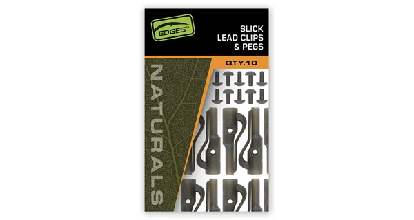 FOX - Závěsky Edges Naturals Slik Lead Clip + Pegs 10 ks