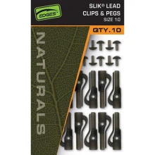 FOX - Závěsky Edges Naturals Slik Lead Clip& Pegs vel. 10 10 ks