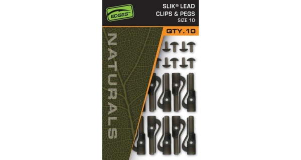 FOX - Závěsky Edges Naturals Slik Lead Clip& Pegs vel. 10 10 ks