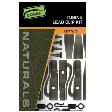 FOX - Závěsky Edges Tubing Leadclip Kit Naturals 5 ks