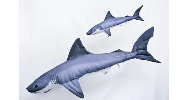 GABY PILLOWS - Polštář Žralok Bílý Giant 120 cm
