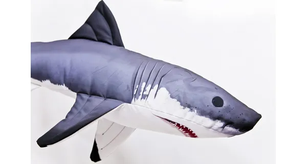 GABY PILLOWS - Polštář Žralok Bílý Giant 120 cm
