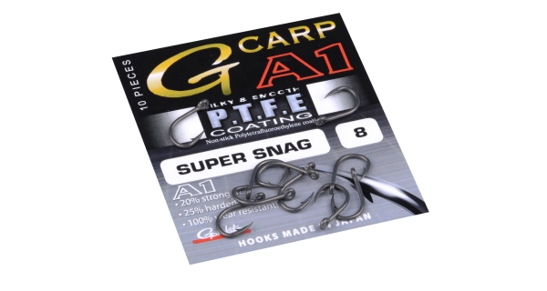 GAMAKATSU - Háček A1 G-CARP super snag PTFE 8