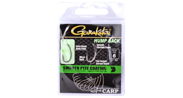 GAMAKATSU - Háček G-Carp Hump Back 10 ks vel. 8