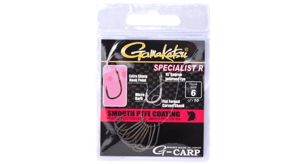 GAMAKATSU - Háček G-CARP Specialist R 10 ks vel. 8