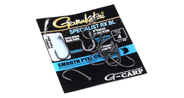 GAMAKATSU - Háček G-Carp Specialist RX Barbless vel. 6 10 ks