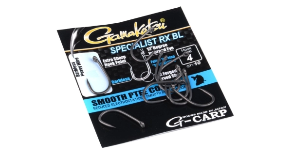 GAMAKATSU - Háček G-Carp Specialist RX Barbless vel. 8 10 ks