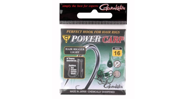 GAMAKATSU - Háček Power Carp Hair Rigger Light vel. 18 10 ks