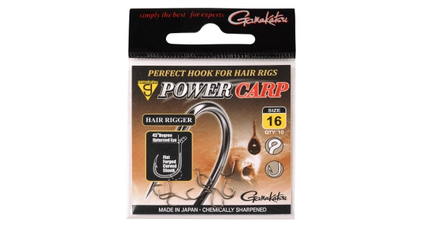 GAMAKATSU - Háček Power Carp Hair Rigger vel. 14 10 ks