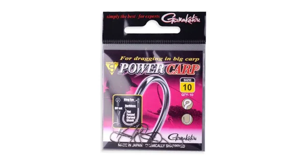 GAMAKATSU - Háček Power Carp Ring Eye BL NSB 10 ks vel. 10
