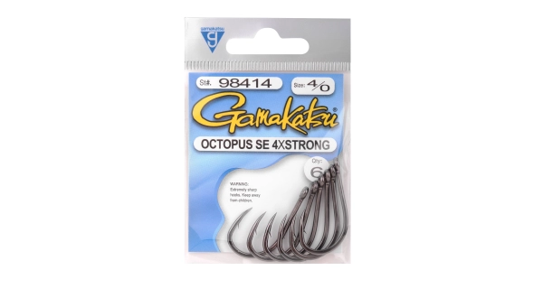 GAMAKATSU - Háčky Octopus SE 4x Strong vel. 6/0 6 ks