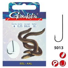 GAMAKATSU - Hotový návazec na úhoře Eel LS-5013 NS Black vel. 2 60 cm 10 ks