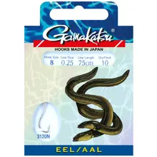 GAMAKATSU - Hotový návazec na úhoře (úhořák) LS-3120 Nickel vel. 2 0,35 mm 75 cm 10 ks
