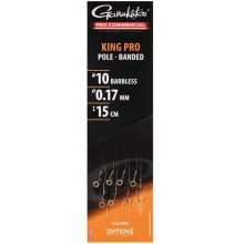 GAMAKATSU - Hotový návazec Pro Commercial King Pro Eyed Ready Rigs 0,17 mm 15 cm vel. 12 8 ks