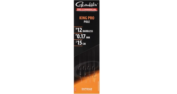 GAMAKATSU - Hotový návazec Pro Commercial King Pro Spade Ready Rigs 0,14 mm 15 cm vel. 16 8 ks