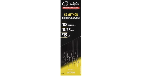 GAMAKATSU - Hotový návazec Pro Commercial XS Method Eyed Ready Rigs Bayonet 10 cm vel. 14 8 ks