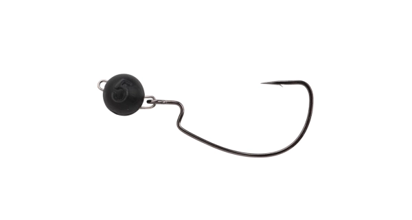 GAMAKATSU - Offset háček s čeburaškou FreeStyle Rigged Bottom Jigs Black 5 g vel. 1/0 2 ks