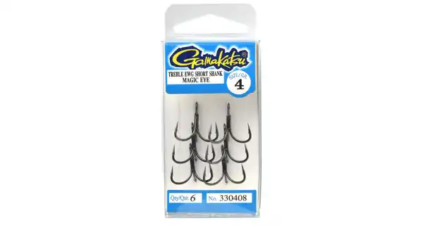 GAMAKATSU - Trojháčky Treble EWG Short Shank ME vel. 4 6 ks