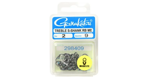GAMAKATSU - Trojháčky Treble RB Short Shank vel. 2 9 ks