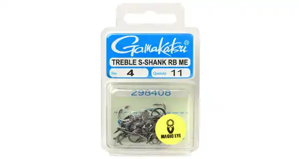 GAMAKATSU - Trojháčky Treble RB Short Shank vel. 4 11 ks