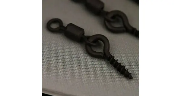GARDNER - Kolíček s obratlíkem Covert Swivel Bait Screws Anti Glare Long 11 mm 10 ks
