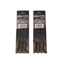 GARDNER - Návazce Camflex Helicopter Leadcore Leaders 35 lb 1,5 m 3 ks Green