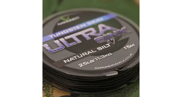 GARDNER - Splétaná šňůra Ultra Sink Tungsten 11,3 kg 15 m Deep Green