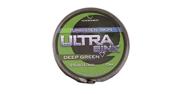 GARDNER - Splétaná šňůra Ultra Sink Tungsten 11,3 kg 15 m Deep Green