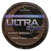 GARDNER - Splétaná šňůra Ultra Sink Tungsten 11,3 kg 15 m Muddy Brown