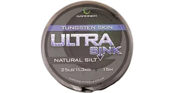 GARDNER - Splétaná šňůra Ultra Sink Tungsten 11,3 kg 15 m Natural Silt