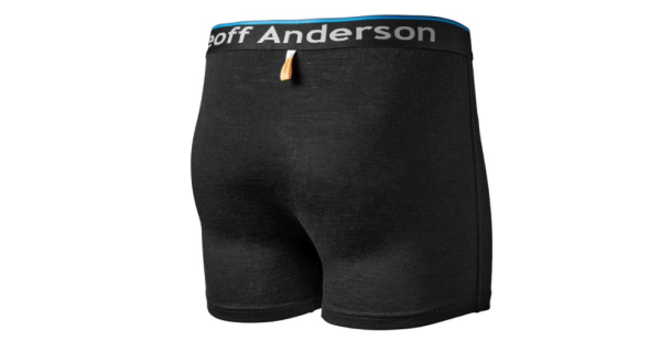 GEOFF ANDERSON - Boxerky WizWool 165 Černé vel. 3XL