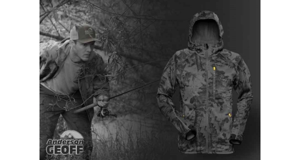 GEOFF ANDERSON - Bunda Hoody 3 Black Leaf vel. XL