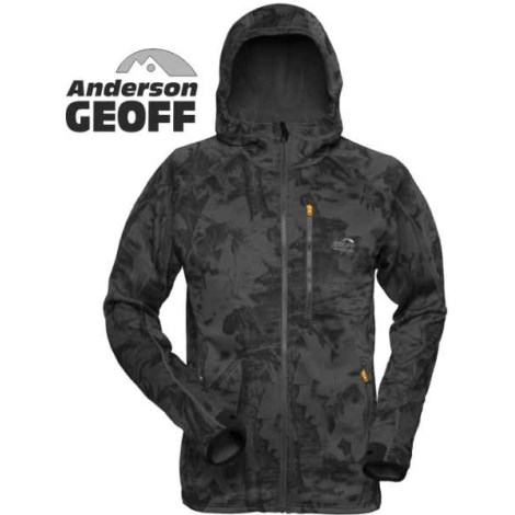 GEOFF ANDERSON - Bunda Hoody 3 černá/camo vel. 2XL