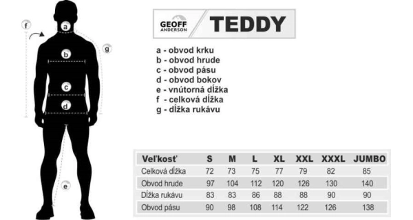 GEOFF ANDERSON - Bunda s kapucí Teddy hnědá vel. L
