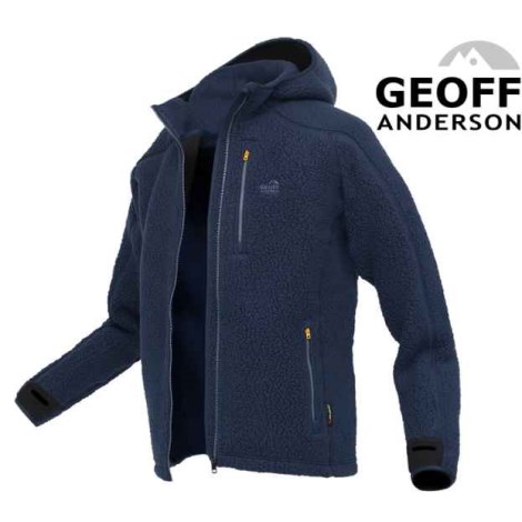 GEOFF ANDERSON - Bunda s kapucí Teddy modrá vel. 2XL