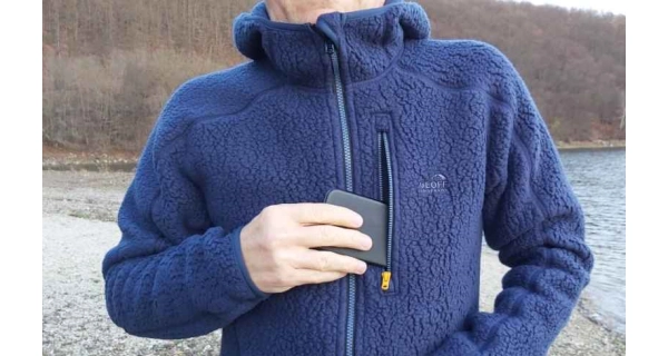 GEOFF ANDERSON - Bunda s kapucí Teddy modrá vel. 2XL