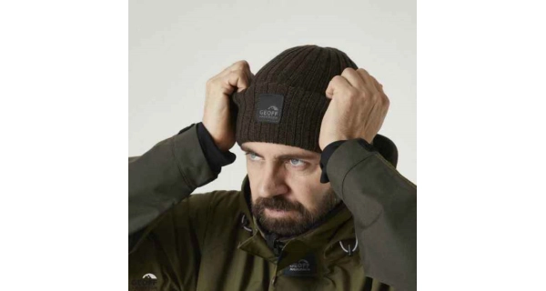 GEOFF ANDERSON - Čepice WizWool Njal Beanie hnědá