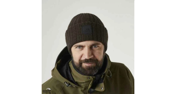 GEOFF ANDERSON - Čepice WizWool Njal Beanie hnědá