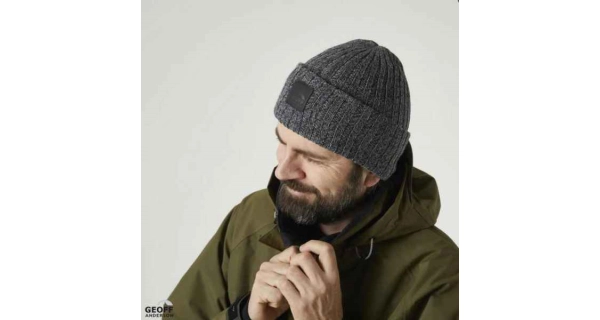 GEOFF ANDERSON - Čepice WizWool Njal Beanie šedá
