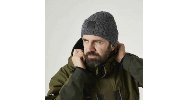 GEOFF ANDERSON - Čepice WizWool Njal Beanie šedá
