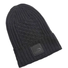 GEOFF ANDERSON - Čepice WizWool Ulf Beanie černá