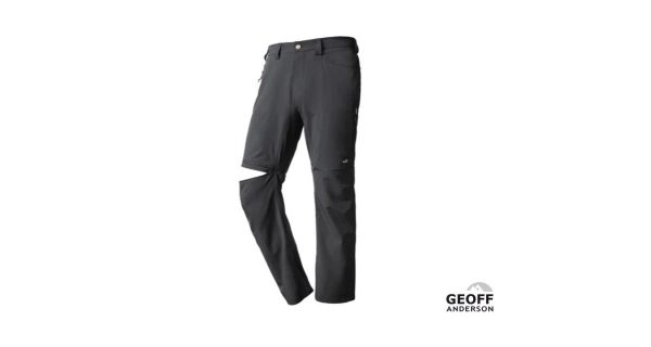 GEOFF ANDERSON - Kalhoty ZipZone Light černé vel. 3XL