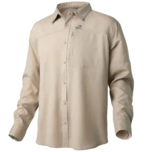 GEOFF ANDERSON - Košile s dlouhým rukávem Ezmar Light Khaki vel. 3XL