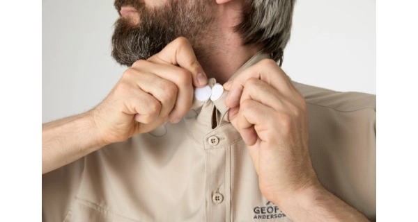 GEOFF ANDERSON - Košile s dlouhým rukávem Ezmar Light Khaki vel. 3XL